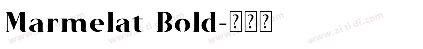 Marmelat Bold字体转换
